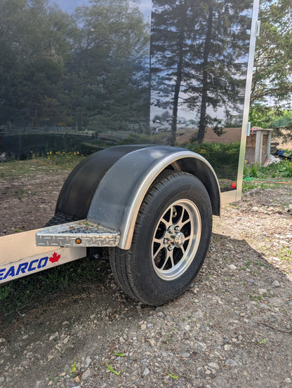 Enclosed Aluminum Single Axle Trailer 6 x 10 With Ramps
